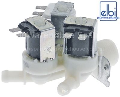 Solenoid valve triple straight 220-240V50-60Hz inlet 34