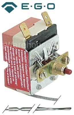 Safety thermostat switch-off temp. 420°C 1-pole 1NO 16A probe ø