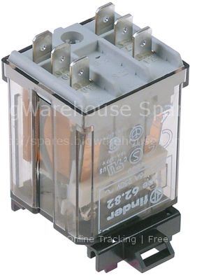 Power relays FINDER 230VAC 16A 2NO connection male faston 6.3mm