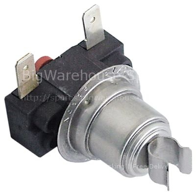 Bi-metal safety thermostat switch-off temp. 115°C 1NC 1-pole 16A