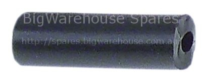 Hose gasket 1-way ø 8mm ID ø 3mm L 25mm silicone