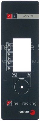 Keypad foil combi-steamer APE-061101 L 540mm W 172mm thickness
