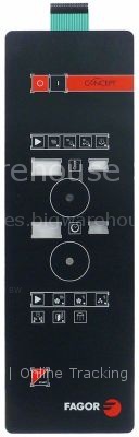 Keypad foil for combi-steamer black L 540mm W 173mm