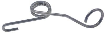 Spring right for transport system ø 10,5mm L 36mm wire gauge ø 1
