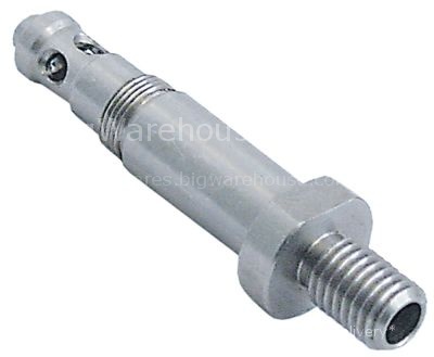 Rinse arm shaft mounting pos. lower shaft ø 15mm ø 22mm H 65mm T