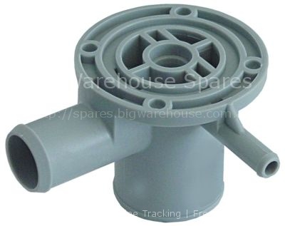 Opposite support mounting pos. lower for wash arm support
