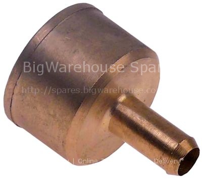Hose connector for hose ID 38-11mm brass