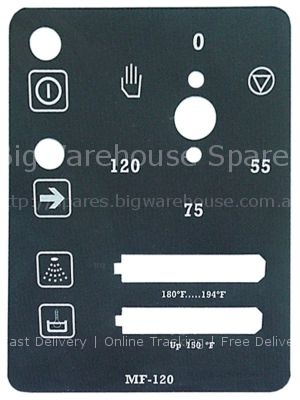 Keypad foil warewashing FI120