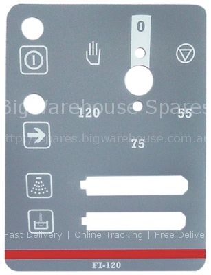 Keypad foil dishwasher FI120