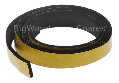 Foam rubber gasket W 8mm thickness 2mm self-adhesive Qty 450mm