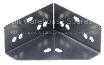Fastening angle L 80mm W 80mm H 38mm