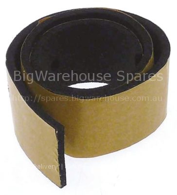 Foam rubber gasket W 21mm thickness 1,5mm self-adhesive Qty 350m