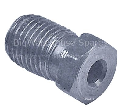 Union screw thread M9x1 hole ø 3,7mm L 12mm