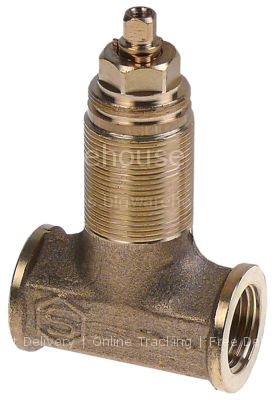 Shut-off valve connection 1/2" 1/2" straight total length 54mm s
