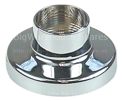Rosette connection 26x19G chrome-plated
