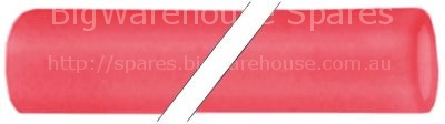 Silicone hose ID ø 18mm ED ø 26mm thickness 4mm t.max. 200°C red
