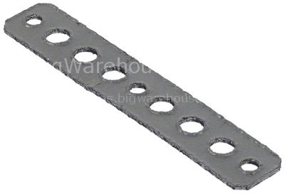 Gasket for heating element L 142mm W 25mm thickness 2mm graphite