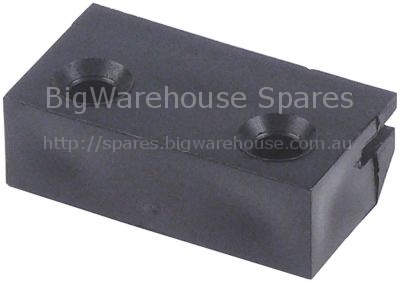 Sliding block for guide bar L 50mm W 27mm H 16mm