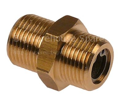Filter with integrated fine filter brass T1: 3/8" T2: 3/8" pump