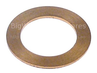 Plain washer ID ø 21mm ED ø 32mm thickness 1,2mm brass Qty 1 pcs