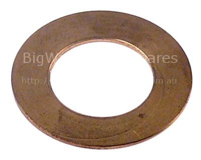 Flat washer ID ø 18mm ED ø 32mm thickness 1,2mm brass Qty 1 pcs