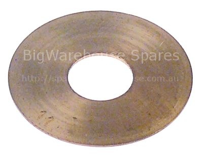 Flat washer ID ø 11mm ED ø 32mm thickness 0,8mm brass Qty 1 pcs