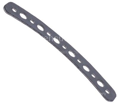 Gasket L 210mm W 46mm D1 ø 12mm D2 ø 7mm graphite thickness 2mm