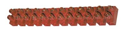 Lustre terminal 12-pole cross section 16mm² max. 75A max 500V te