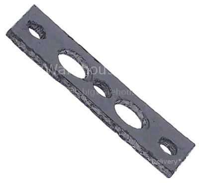 Gasket L 69mm W 22mm D1 ø 12mm D2 ø 6mm graphite thickness 2mm f