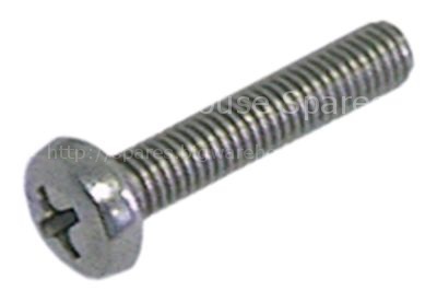 Flat-headed bolt thread M4 thread L 6mm SS DIN 7985/ISO 7045 Qty