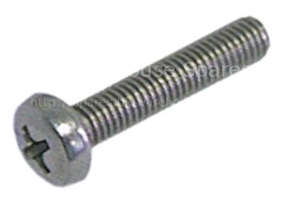 Flat-headed bolt thread M5 thread L 30mm SS DIN 7985/ISO 7045 Qt