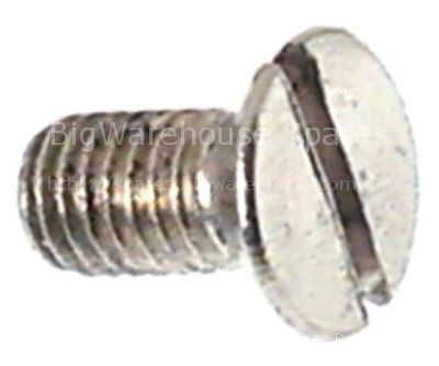 Countersunk screw thread M5 L 10mm SS DIN 963ISO 2009