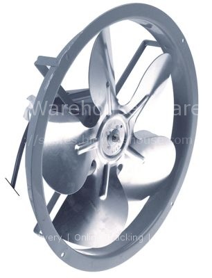 Fan 230V 10W 50Hz fan wheel ø 195mm blade angle 22° connection c