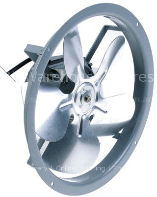 Fan 230V 5W 50Hz fan wheel ø 200mm blade angle 28° connection ca