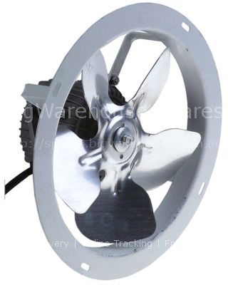 Fan 230V 5W 50/60Hz fan wheel ø 165mm shaft L 15mm blade angle 3