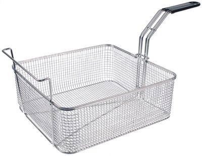 Fryer basket W1 330mm L1 320mm H1 125mm stainless steel