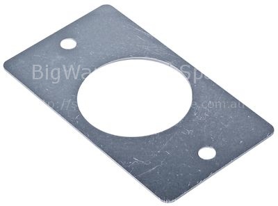 Holding plate for drain L 110mm W 60mm ID ø 48mm
