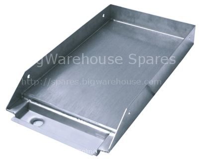 Griddle L 645mm W 347mm H 80mm