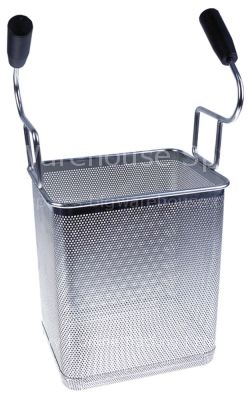 Pasta basket L1 180mm W1 230mm H1 265mm stainless steel