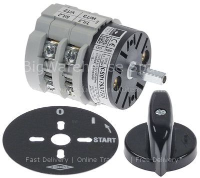 Rotary switch 3 0-1 momentary switch sets of contacts 4 type CS0