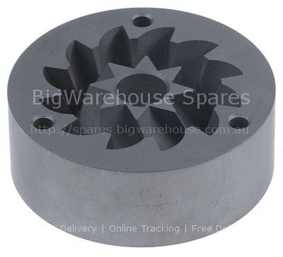 Grinding burrs pair turn direction right D1  63mm D2  40mm H 2