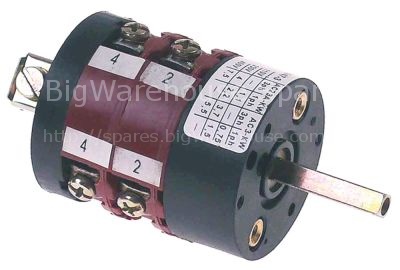 Rotary switch 3 0-1-2 sets of contacts 4 type CS0167133 400V 16A