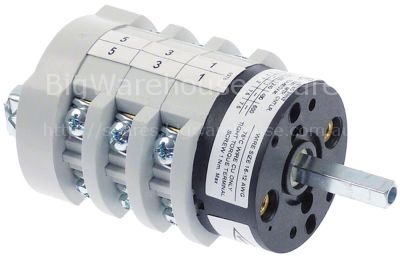 Rotary switch 3 0-1-2 sets of contacts 6 type CA0168378V 400V 16