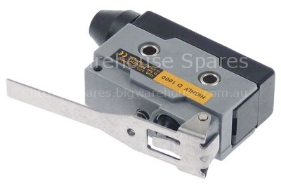 Microswitch with lever 250V 10A 1CO connection screw clamp L 54m