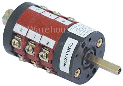 Rotary switch 4 1-0-2-3 sets of contacts 6 type CS0168341 400V 1