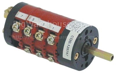 Rotary switch 5 0-1-2-3-4 sets of contacts 7 type CS0168590 400V