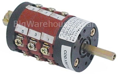 Rotary switch 5 0-1-2-3-4 sets of contacts 6 type CS0168359 400V