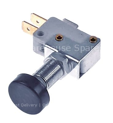 Microswitch with plunger 250V 16A 1CO connection male faston 6.3