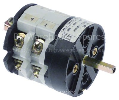 Rotary switch 3 0-1-2 sets of contacts 4 type CS0257997 600V 32A