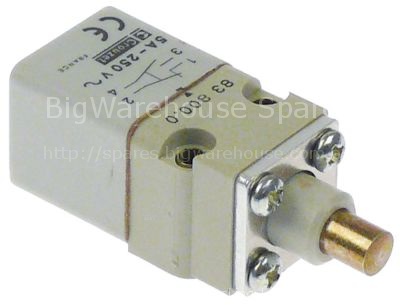 Position switch plastic 1NC/1NO 380V 10A L 69mm W 27mm H 26mm pr